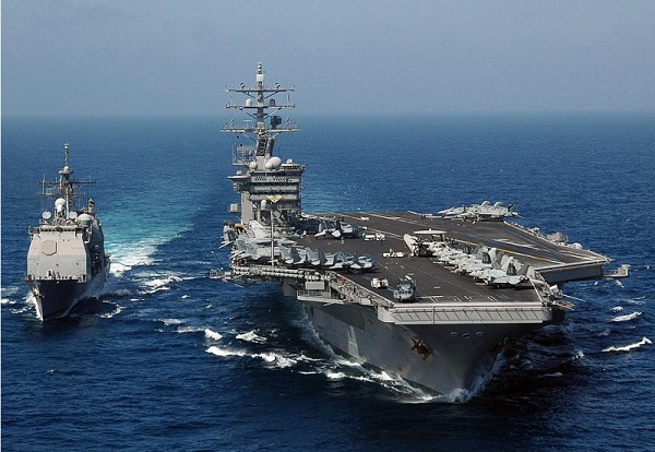 	Tàu sân bay USS Dwight Eisenhower của Mỹ đến gần bờ biển Syria.