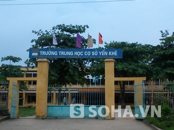 Trường THCS Yên Khê (Thanh Ba, Phú Thọ) là nơi thầy giáo S. công tác khi bị tố có hành vi hiếp dâm em H. (HS lớp 8 của trường).