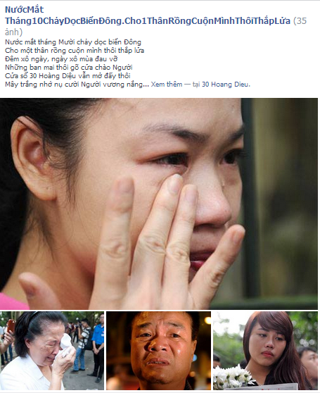  	Bài thơ được chia sẻ trên trang facebook cá nhân của một thành viên có tên là Lương Đình Khoa