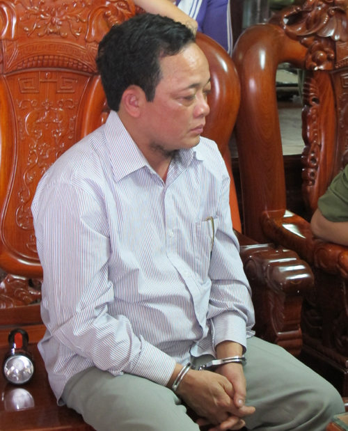 	Nguyễn Văn Thúy bị bắt tại nơi ở. Ảnh: Quân đội nhân dân.