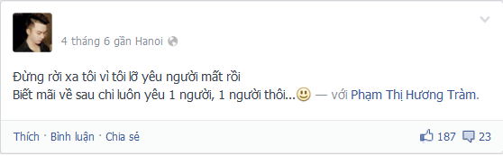 Hương Tràm công khai chuyện tình cảm với bạn của anh trai?