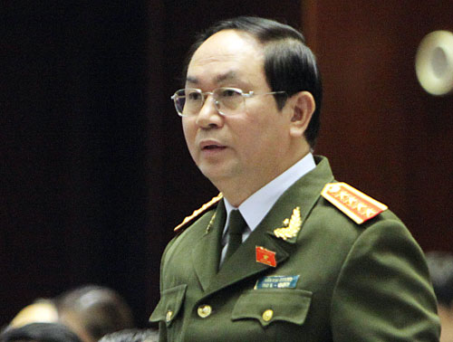 Bộ trưởng Bộ Công an Trần Đại Quang (Ảnh: Hoàng Bắc)