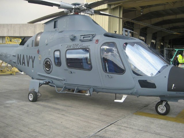  	Trực thăng AW109 mà Hải quân Philipines mới nhận được.
