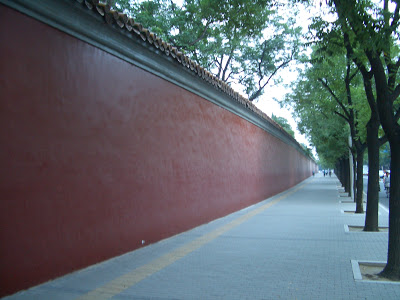  	Tường bao quanh Trung Nam Hải có chu vi hơn 100m, cao 6m, camera bố trí dày đặc.