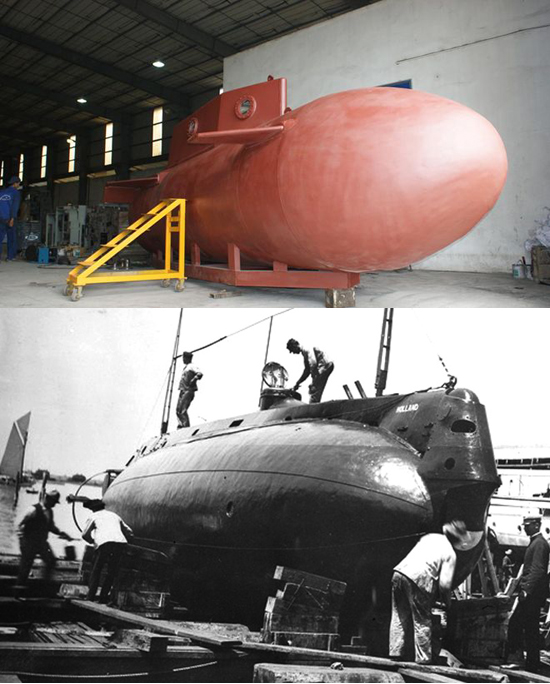 So sánh tàu ngầm Trường Sa 1 và tàu ngầm đời đầu của Mỹ