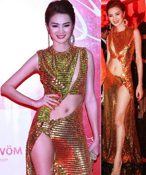 Những chiếc váy khiêu khích ánh nhìn của sao Việt