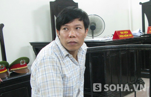 Bị cáo Vũ Song Hải tại phiên xét xử