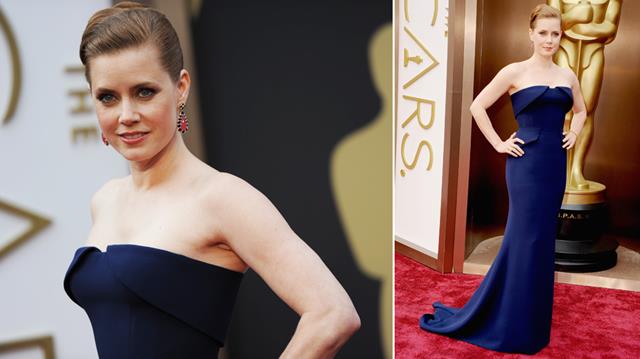 Amy Adams lựa chọn tone màu trầm hợp với phong cách sang trọng của một quý bà