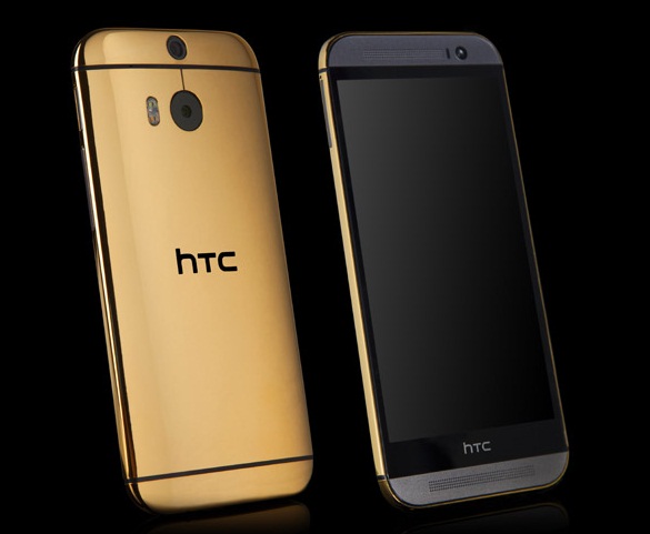 Ngắm HTC One M8 lộng lẫy với khung máy mạ vàng, bạch kim