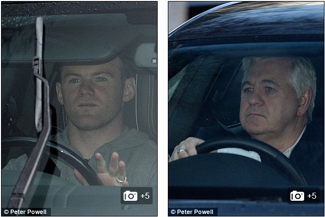 Rooney đã cùng người đại diện - Paul Stretford, tới đàm phán gia hạn HĐ cùng Man United