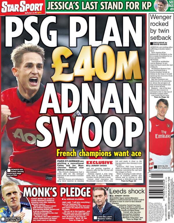 Tờ Star Sport khẳng định PSG rất muốn có Januzaj