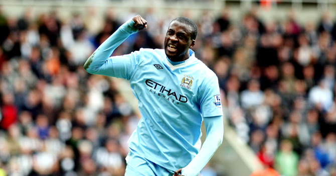 Giờ đây thì Yaya Toure đang là siêu sao sáng bậc nhất của Man City