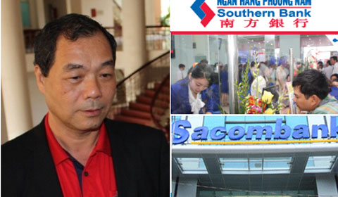 Sacombank, Eximbank, Phương-Nam, Southern-Bank, thâu-tóm, sáp-nhập, hợp-nhất, Đặng-Văn-Thành, Trầm-Bê, Trầm-Trọng-Ngân, Phạm-Hữu-Phú, Bình-Chánh-BCCI, Bệnh-viện-Triều-An, Công-ty-Sơn-Sơn, Cụm-cảng-Long-Toàn, sở-hữu, chi-phối