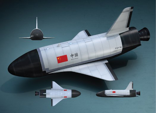 Hình ảnh đồ họa máy bay vũ trụ Thần Long của Trung Quốc. Ảnh: Cobanengineering