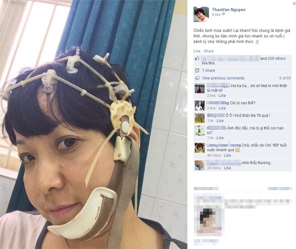 MC Thảo Vân phải nhập viện vì teo thùy não 1