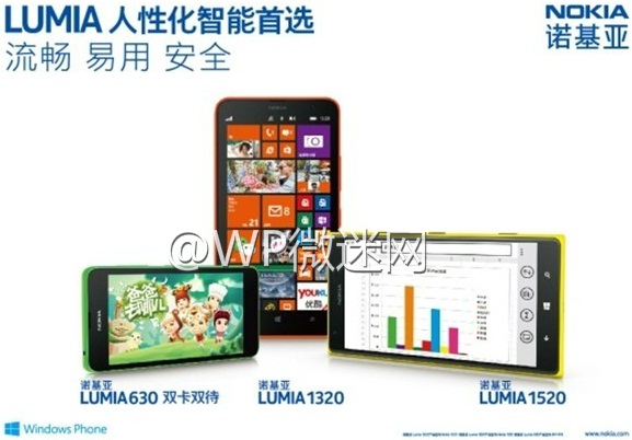 Trong ngày hôm nay, các chi tiết về mẫu Lumia 630 chưa ra mắt của Nokia đã bị rò rỉ lên mạng xã hội Baidu của Trung Quốc. Theo thông tin rò rỉ, Lumia 620 sẽ là một trong các sản phẩm đầu tiên chạy Windows Phone 8.1.