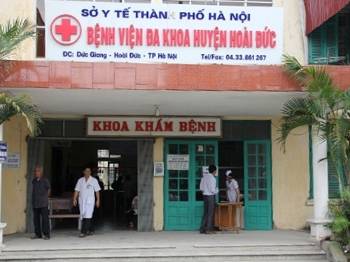 Bệnh viện Đa khoa Hoài Đức, nơi xảy ra vụ việc gây chấn động dư luận cả nước