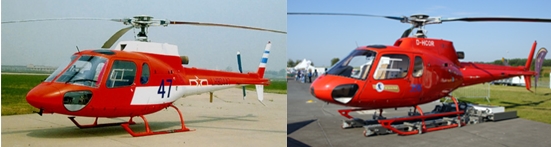 Changhe Z-11 (1994) và Eurocopter/ Aerospatiale AS-350 (1974)