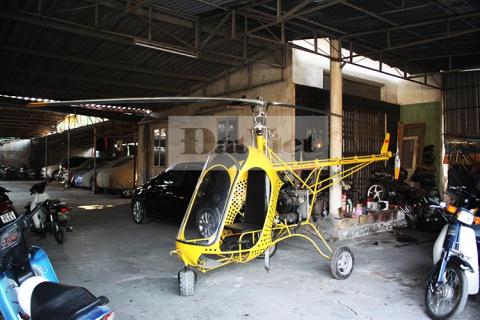 Chiếc máy bay trực thăng của anh Nguyễn Văn Thắng
