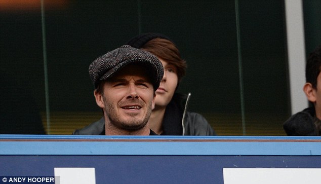 
	David Beckham tới dự khán trận đấu