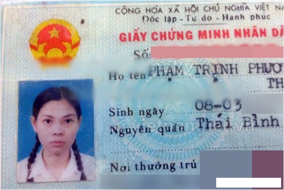 Bức ảnh gắn trên chứng minh thư của búp bê Thanh Thảo có lẽ đã được chụp từ rất lâu. Cô sinh năm 1977.