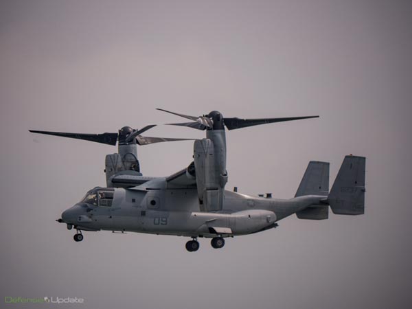 Quái vật biển MV-22 Osprey của Mỹ sẽ được trưng bày tại triển lãm lần này.