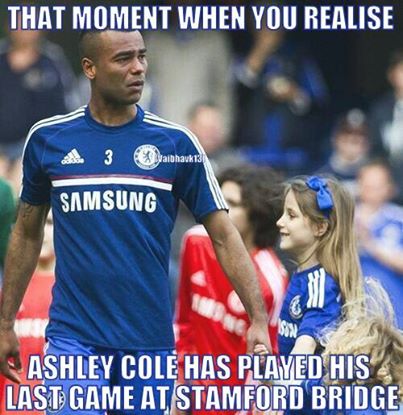 Khoảnh khắc cuối của Ashley Cole ở Stamford Bridge