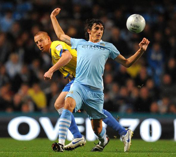 Savic trong màu áo Man City ngày trước