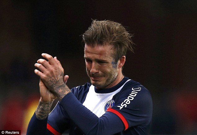  	Beckham kết thúc sự nghiệp trong màu áo PSG ở cuối mùa trước