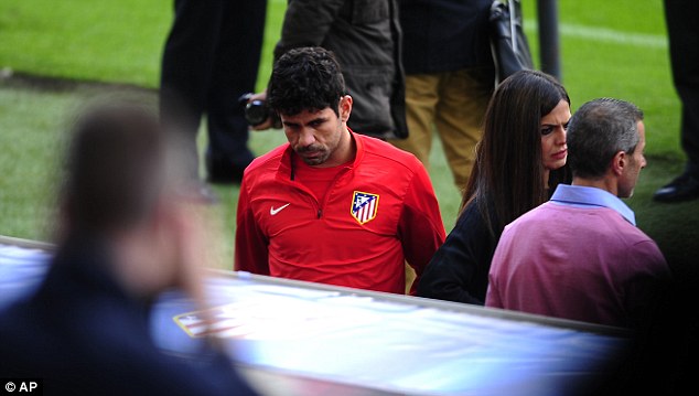 Diego Costa vắng mặt trong trận cầu vô cùng quan trọng của Atletico Madrid