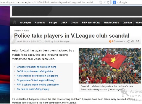 Báo chí nước ngoài rất sốc trước scandal của V.Ninh Bình