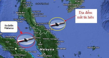 máy bay; Malaysia; Thổ Chu; Hòn Chuối; Cà Mau; tìm kiếm; Malacca