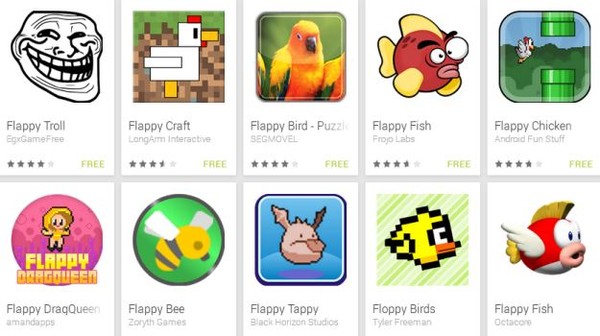 1/3 lượng trò chơi mới trên iOS đều... ăn theo Flappy Bird 3