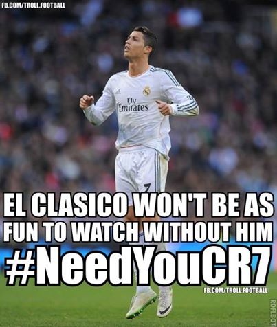 Thiếu Cris Ronaldo thì Siêu kinh điển cũng nhạt