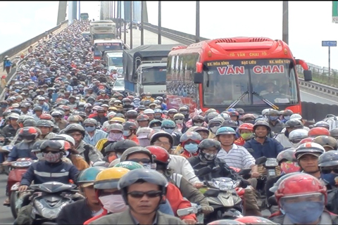 ùn tắc, TP. Hồ Chí Minh, đổ về, sau tết