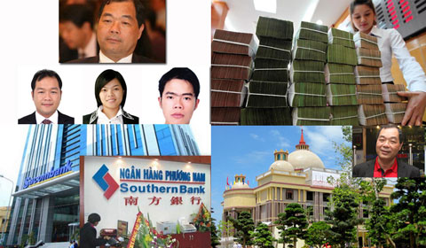 Ngân-hàng, Phương-Nam, Southern-Bank, Sacombank, Trầm-Bê, đai-gia, Phạm-Hữu-Phú, chủ-tịch, Trầm-Trọng-Ngân, Trầm-Khải-Hòa, sáp-nhập, báo-cáo-tài-chính, tổng-tài-sản, Techcombank, Agribank, Vietcombank, VietinBank, BIDV, Habubank, thương-hiệu, sở-hữu-chéo,