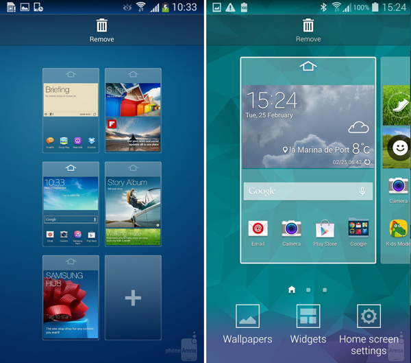 giao diện touchwiz Galaxy S5 