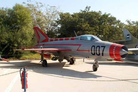 Chiếc MiG-21của phi công Iraq M.Radfa được trưng bày tại Bảo tàng Không quân Israel. Ảnh năm 2006 của Cơ quan báo chí Bảo tàng Không quân Israel 