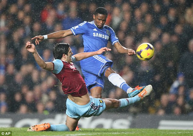 Chelsea của Jose Mourinho không thể ghi bàn trước lối chơi tử thủ bên phía West Ham