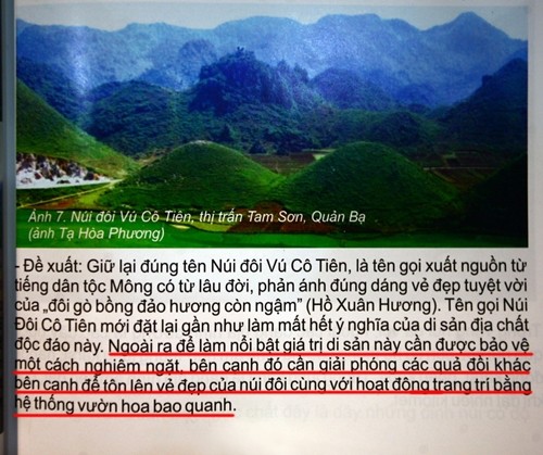 Trang 121 tài liệu “Giới thiệu những dự án thu hút đầu tư Công viên địa chất toàn cầu Cao nguyên đá Đồng Văn”. 