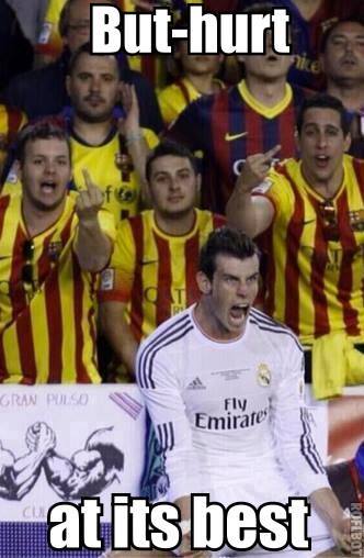 Fan Barca la ó Bale trong đau đới
