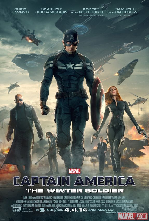 Poster chính của Captian America : The Winter Soldier.