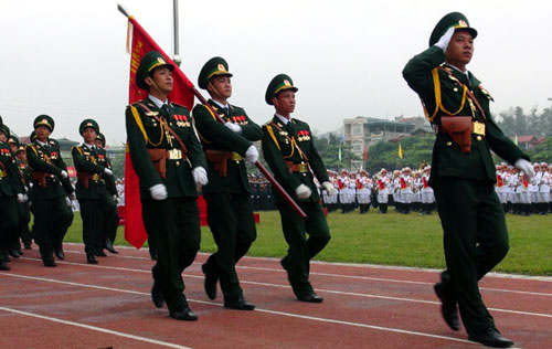 Khối sĩ quan biên phòng.