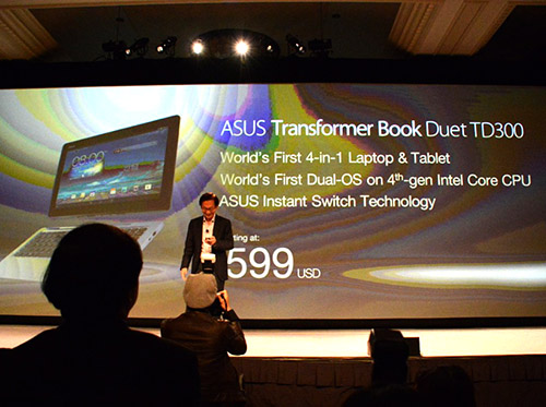 [CES 2014] Tablet hai nhân cách Transfomer Book Dulet chính thức trình làng