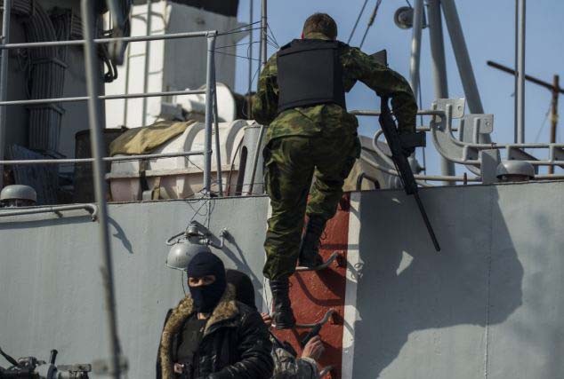 Các tay súng chiếm giữ tàu Khmelnitsky