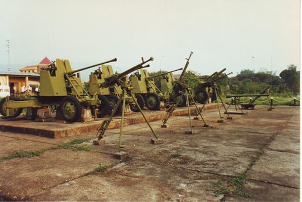 Pháo 61-K 37mm cùng một số súng máy phòng không 12,7mm của quân đội Việt Nam được sử dung trong chiến dịch Điện Biên Phủ đang được trưng bày trong bảo tàng.