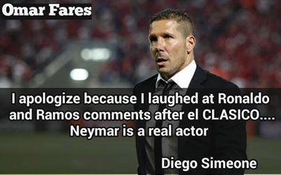 Tôi xin lỗi vì đã cười khi nghe Ronaldo và Ramos phàn nàn về Neymar sau El Clasico... Neymar đúng là 1 tên diễn kịch