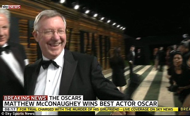 Sir Alex tại buổi lễ trao giải Oscar