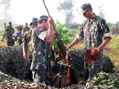Quân phục ngụy trang họa tiết DPM của lục quân Campuchia.