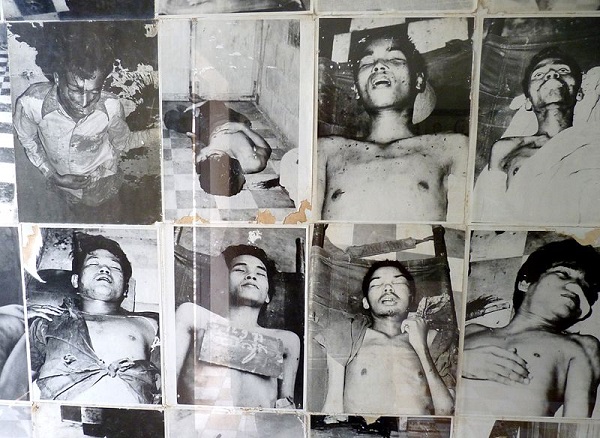  	Hình ảnh về những người đã thiệt mạng tại nhà tù Tuol Sleng được trưng bày tại chính địa điểm này để tố cáo tội ác của Khmer Đỏ (nhà tù Tuol Sleng nay đã trở thành Bảo tàng Diệt chủng)